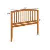AFI Furnishings Richmond Queen Solid Wood Headboard with Attachable Charger in Light Toffee - 3 of 4
