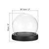 Unique Bargains High Borosilicate Glass Dustproof Decorative Tabletop Display Ball Bell Jar 1 Pcs - 2 of 4