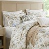 Okak Queen/King 6-Piece Cotton Sateen Printed Bed Comforter with Flower Pattern,Comfortable Quilt Comforter Bedding Sets,Machine Washable - 3 of 4