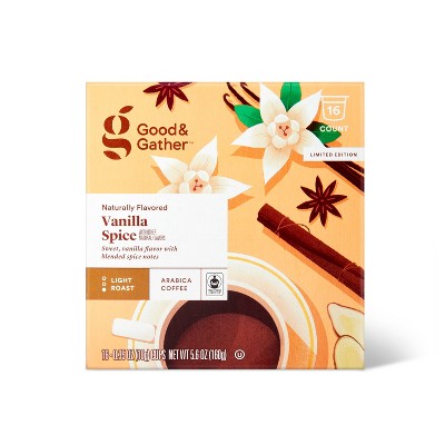 Vanilla Spice Single Serve Light Roast Coffee - 16ct - Good & Gather™