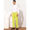 Lars Amadeus Men's Slim Fit Flat Front Solid Color Skinny Business Dress Pants - 3 of 4
