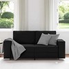 vidaXL Sofa Chair Black 160 x 78 x 84 cm Artificial Leather - 3 of 4