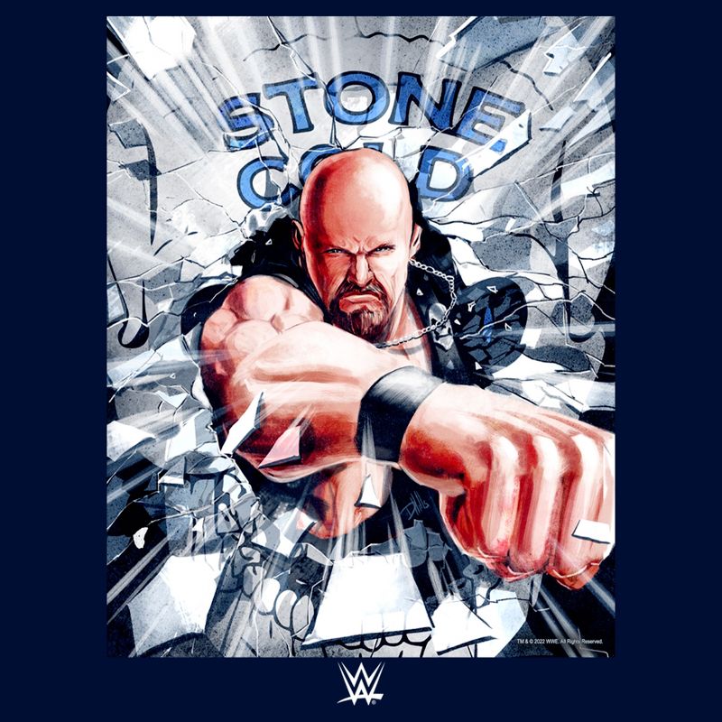 Boy's WWE Stone Cold Steve Austin Poster T-Shirt, 2 of 5