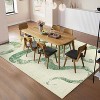 Washable Area Rug, Non-Slip, Low Pile, Ultra Thin, Abstract Snake Print for Living Room, Bedroom, Dining Room, Office. - 4 of 4