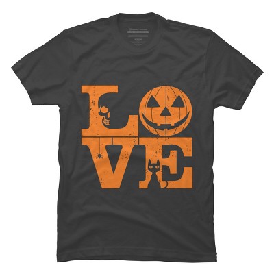 Men's Design By Humans Halloween Love Night Creepy Cute Fun By RedBirdLS T-Shirt