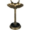 Outsunny Antique Bird Bath with Pedestal, Vintage Decorative Birdbath, Bird Feeder Bowl - 4 of 4
