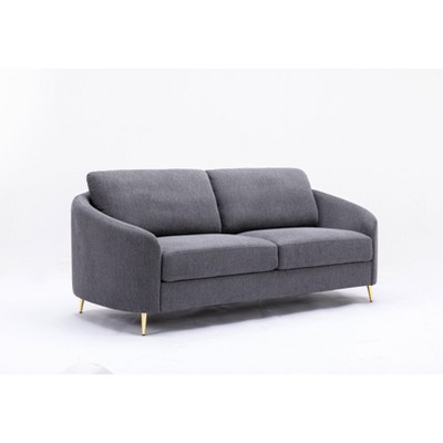 Yuina Gray Polyester Sofa