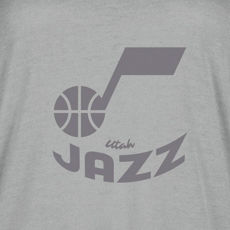 NBA Utah Jazz Women&#39;s Short Sleeve Vintage Logo Tonal Crew T-Shirt, 4 of 5