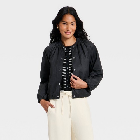 A New Day Women's Lightweight Bomber Jacket - A New Day™ Black XL