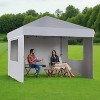 GustoWave 10x10 Pop Up Canopy with 4 Sidewalls for Deck, Garden - 2 of 3
