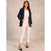 Allegra K Women's Long Sleeve Open Front Business Work Suit Blazer with Pocket - 4 of 4