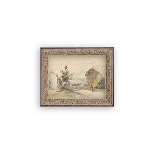 Petal Lane 10"x8" The Road From Versailles Wall Art: Vintage Style, Framed Mixed Media, Sawtooth Back Mount - 1 of 3