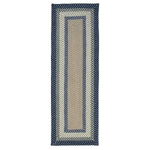 Colonial Mills Montego Braided Runner, Blue Burst 2'x8', Rectangle Shape - 1 of 4