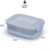 BPA-Free Plastic Food Storage Container with Silicone Boot & Airtight Lids - 4 of 4