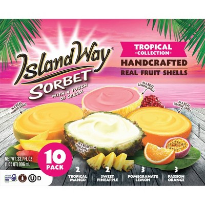 Island Way Sorbet Tropical Sorbet - 33.7 fl /10ct