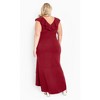 Avenue Women's Plus Size Destiny Ruffle Sleeveless Dress - 4 of 4