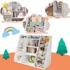 DIYSET 4-Tier Wooden Toy & Book Organizer, Sturdy Storage Shelf for Nursery, Playroom, & Kids' Bedroom - 4 of 4