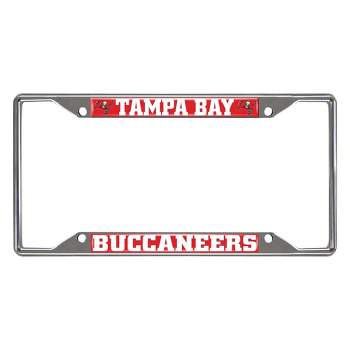 NFL Tampa Bay Buccaneers Stainless Steel License Plate Frame
