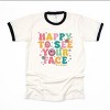 Simply Sage Market S.W.Smiley Happy To See Your Face  Ringer Tee - 2 of 4
