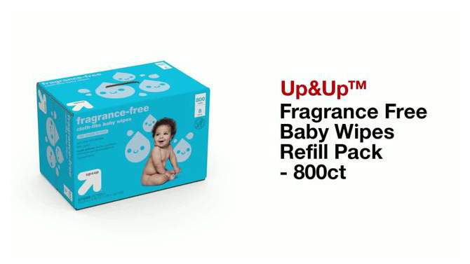 Fragrance-Free Baby Wipes - up & up™ (Select Count), 2 of 18, play video