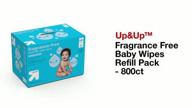 Fragrance-Free Baby Wipes - up & up™ (Select Count), 2 of 17, play video
