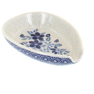 Blue Rose Polish Pottery Manufaktura Spoon Rest - 1 of 2