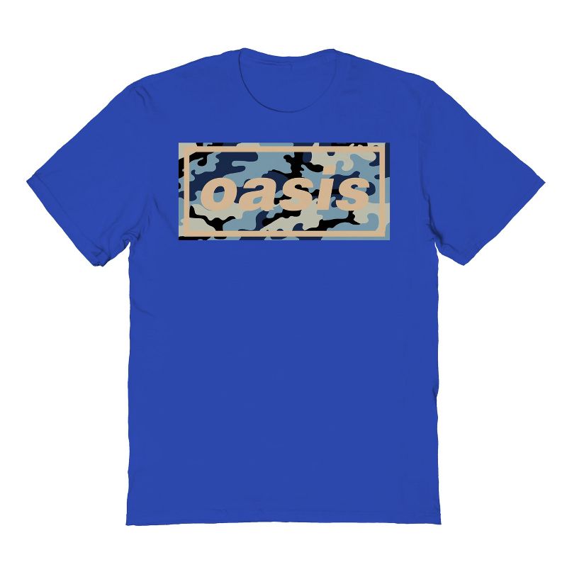 Oasis Men's Oasis Camo Logo Short Sleeve Graphic Cotton T-Shirt - Royal 2X, 1 of 2