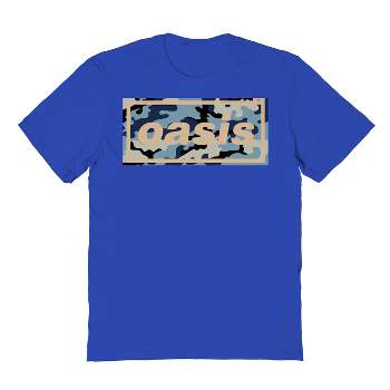 Oasis Men's Oasis Camo Logo Short Sleeve Graphic Cotton T-Shirt - Royal 2X