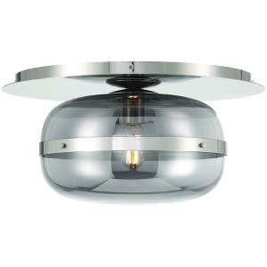 Eurofase Lighting Nottingham 1 - Light Flush Mount in  Nickel - 1 of 3