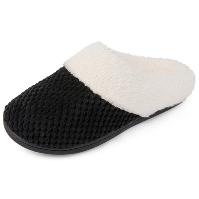 Women's Bubble Stitch Clog Slipper, Size 5-6 Us Women, Black : Target