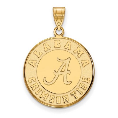 Black Bow Jewelry 14k Yellow Gold Alabama Crimson Tide NCAA Large Pendant