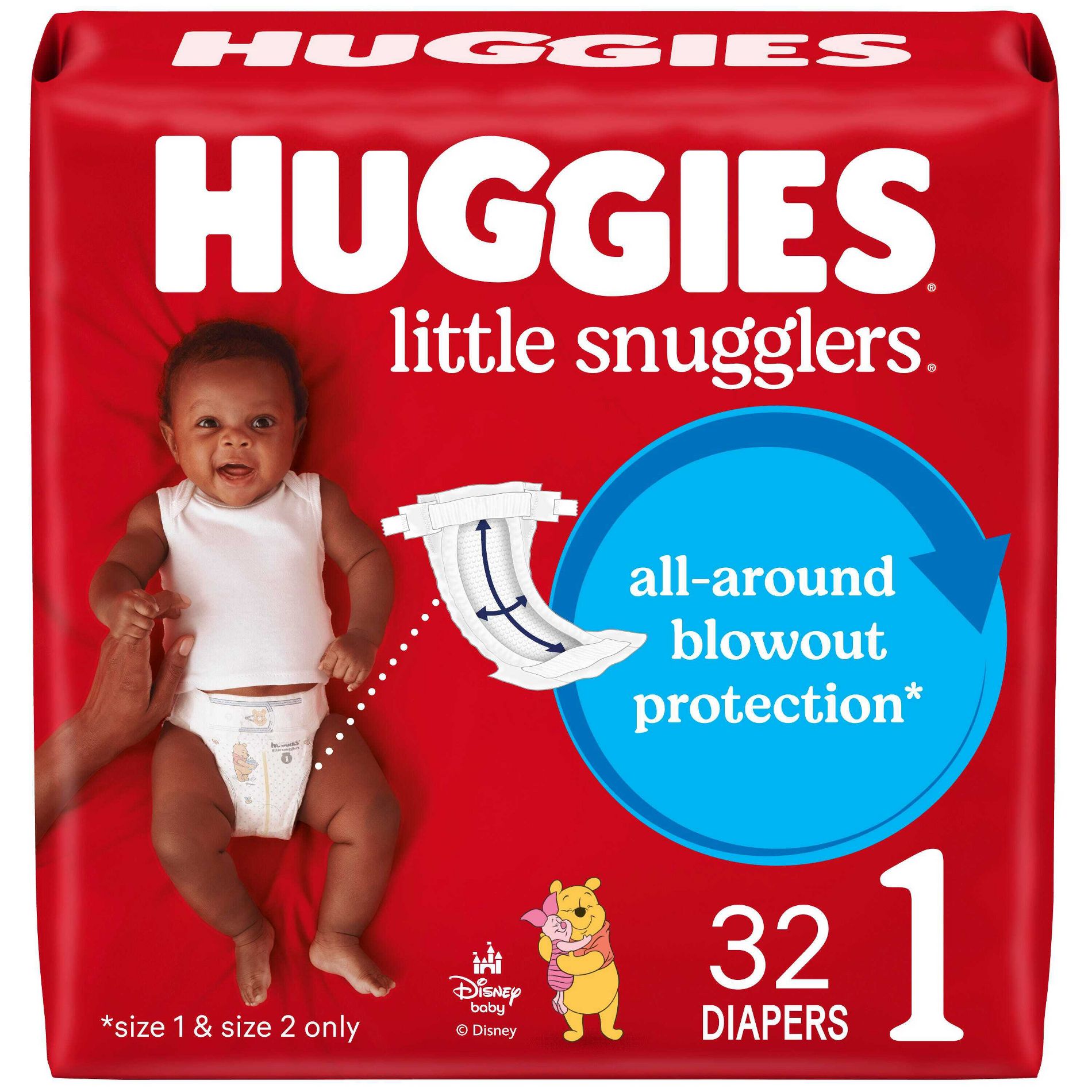 Huggies Little Snugglers Diapers - Size 1 - 32ct
