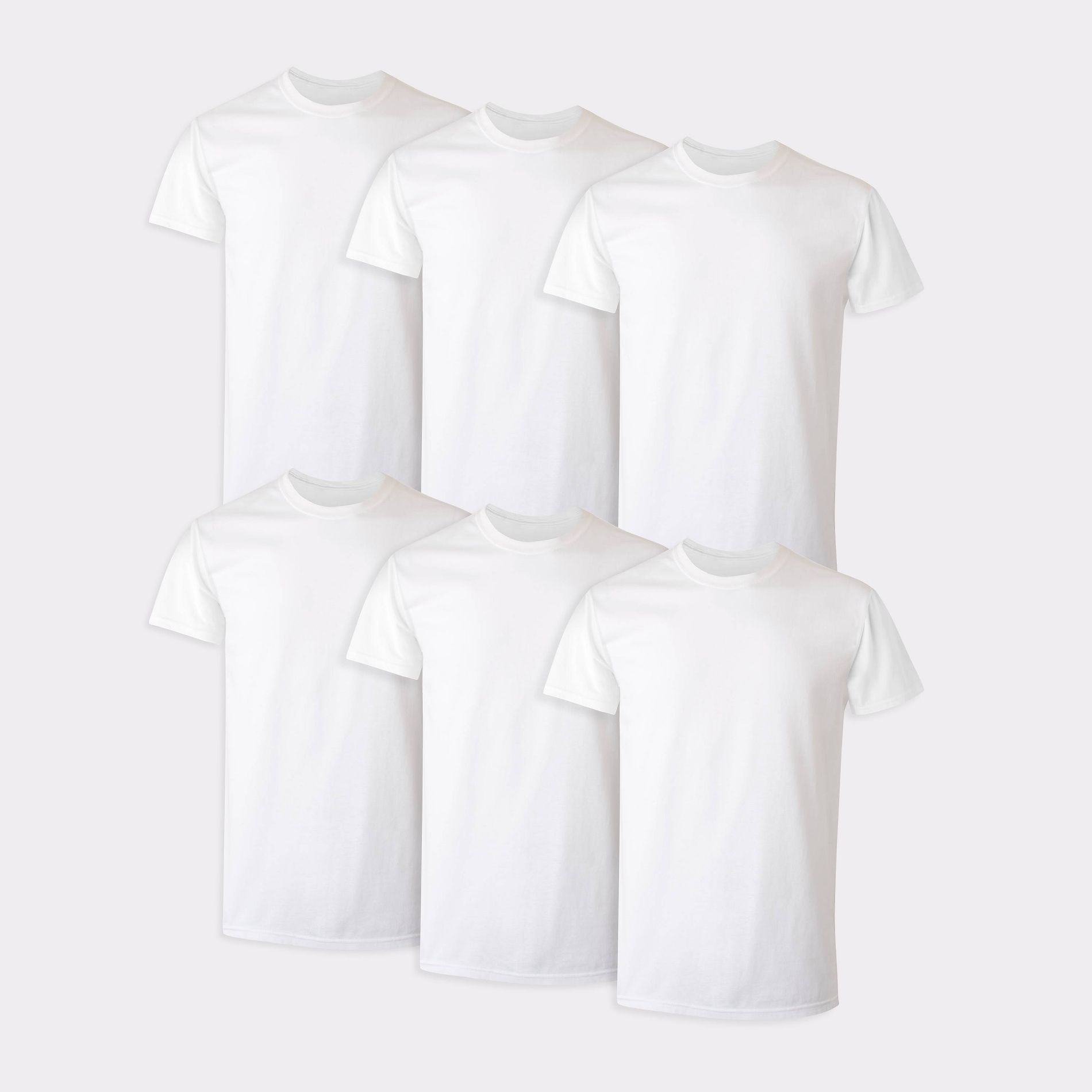 Hanes Men's Crewneck T-Shirt 6pk - White