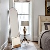 FURNIinspire  Full Length Mirrors Floor Standing Mirror, Wall Mirror with Stand Aluminum Alloy Thin Frame, Arched Black 59"*11"*16" - 3 of 4