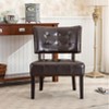 CENGHU Blended Leather Tufted Accent Chair, Living Room Chair with Oversized Seating - 3 of 4