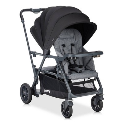 Joovy Caboose S Sit Stand Double Stroller - Gray Melange