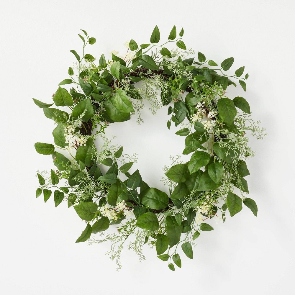 Wildflower Wreath White - Threshold designed with Studio McGee