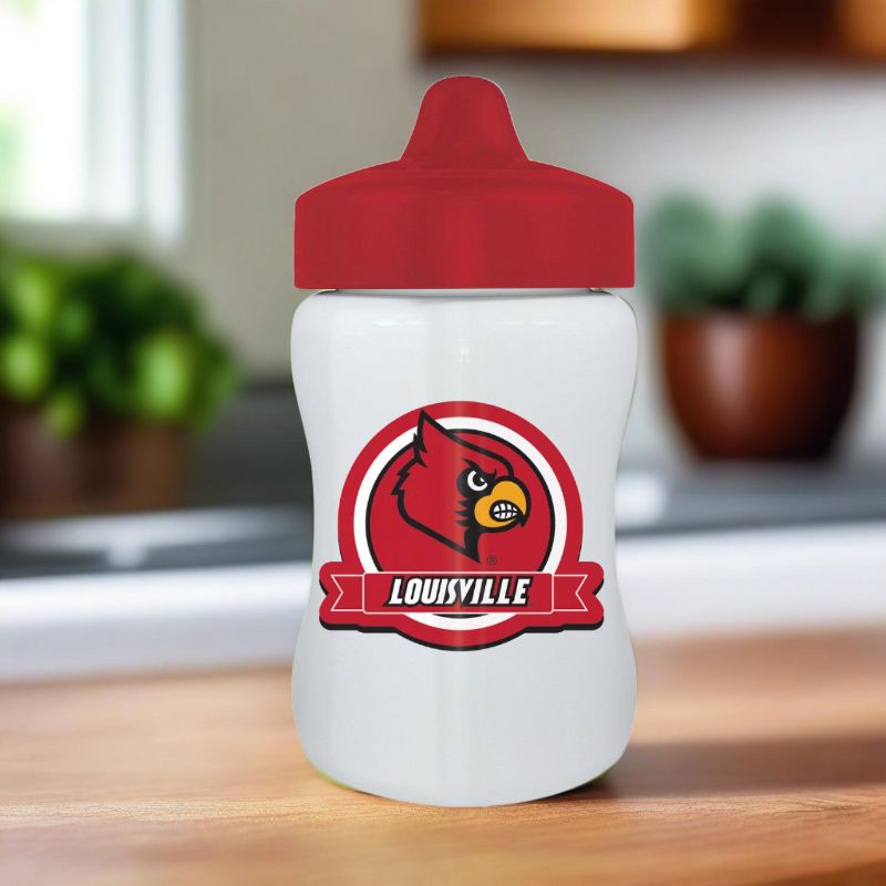 BabyFanatic Toddler and Baby Unisex 9 oz. Sippy Cup NCAA Louisville Cardinals, 4 of 5