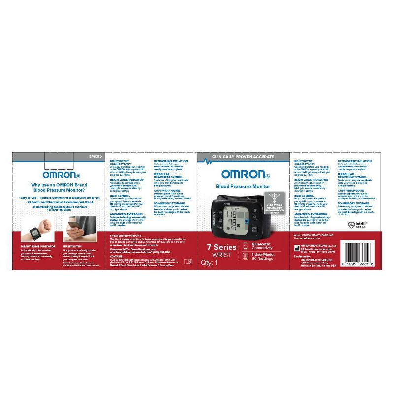 Omron Digital Wrist Blood Pressure Monitor - 7 Series, 6 of 7