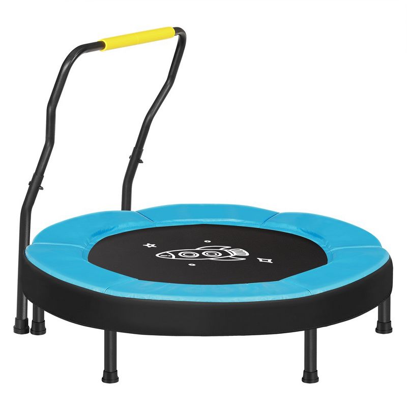 SONGMICS Trampoline for Kids, 3ft Mini Trampoline with Handlebar, Toddler Trampoline for Indoor and Outdoor, 1 of 10
