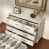 Famapy Brown/White Dresser,Large-Sized 9 - Drawer Chest with Anti-Tipping,Storage Unit for Bedroom Organizer/Living Room/Entryway - 2 of 4