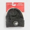 Canada Weather Gear Infant Beanie Hat Set – 3-Pack, Cozy Knit Winter Hats for Babies - 3 of 4