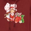 Juniors Womens Strawberry Shortcake Watercolor Berry Cowl Neck Sweatshirt - 2 of 3