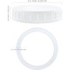 Cornucopia Brands Wide Mouth Plastic Mason Jar Lids w/ Silicone Seal Rings, 24pk Deluxe Set - 3 of 4