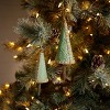 Woven Bamboo Pine Tree Ornament (Set of 4) - 2 of 2
