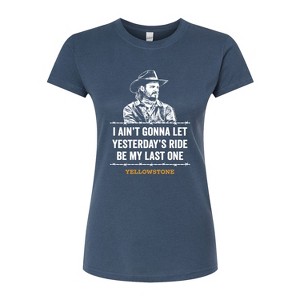 Women's - Yellowstone - Kayce Yesterdays Ride Fitted Graphic T-Shirt - 1 of 4