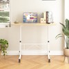 VECELO Small Standing Desk Adjustable Height, Mobile Computer Workstations with Wheels, Portable Rolling Laptop Table for Office - 4 of 4