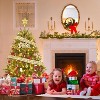 9ft Artificial Christmas Tree Prelit, 900 Dual-Color LED Lights & Foldable Base, for Holiday, Party, Christmas Decorations - 2 of 4