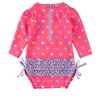 RuffleButts Baby/Toddler Girls UPF50+ Long Sleeve One Piece Rash Guard - 2 of 3