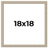 PosterPalooza | 18x18 Thin Barnwood Picture Frame, UV Acrylic, 2 Finishes - Grey and Black - 2 of 4